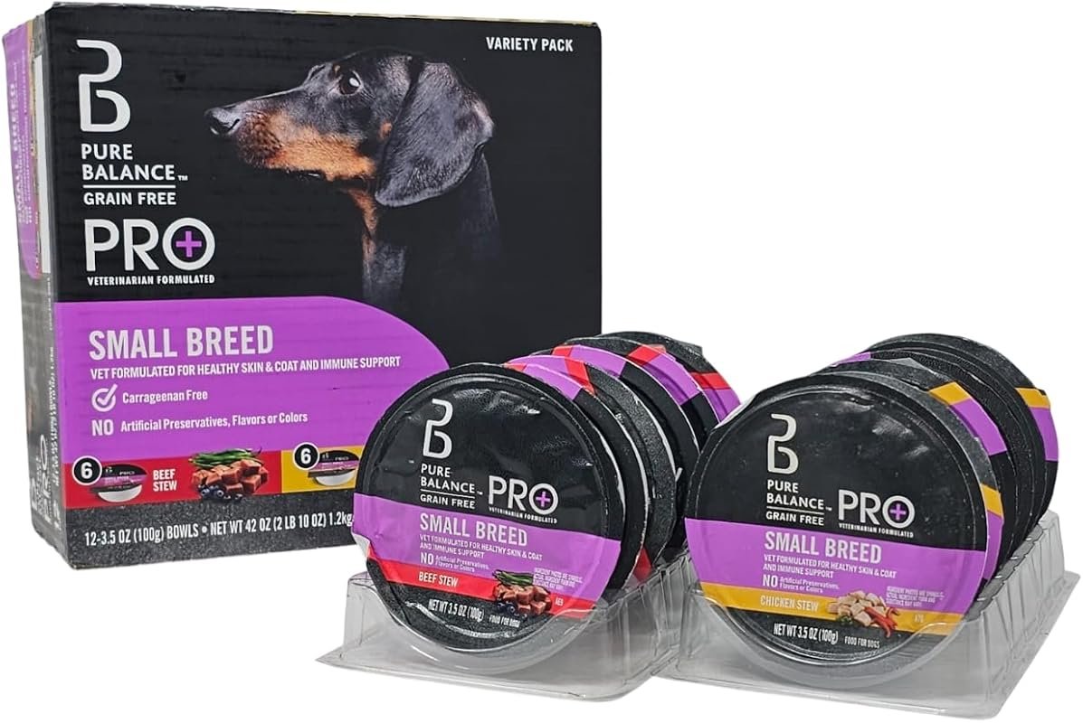 Pure Balance Pro+ Beef and Chicken Stew Wet Food for Small Breeds