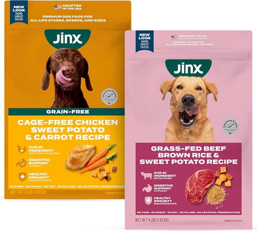 Jinx Premium Dry Dog Food Bundle - Chicken & Beef