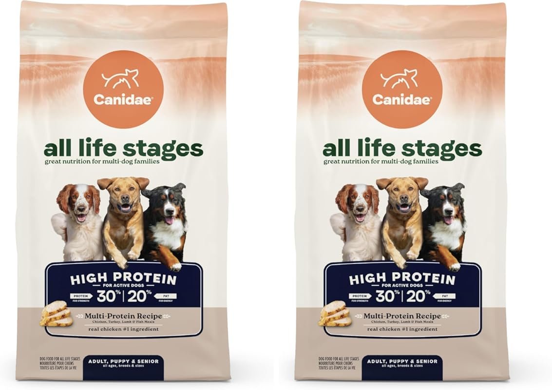 CANIDAE All Life Stages High Protein Dry Dog Food, Multi-Protein Recip