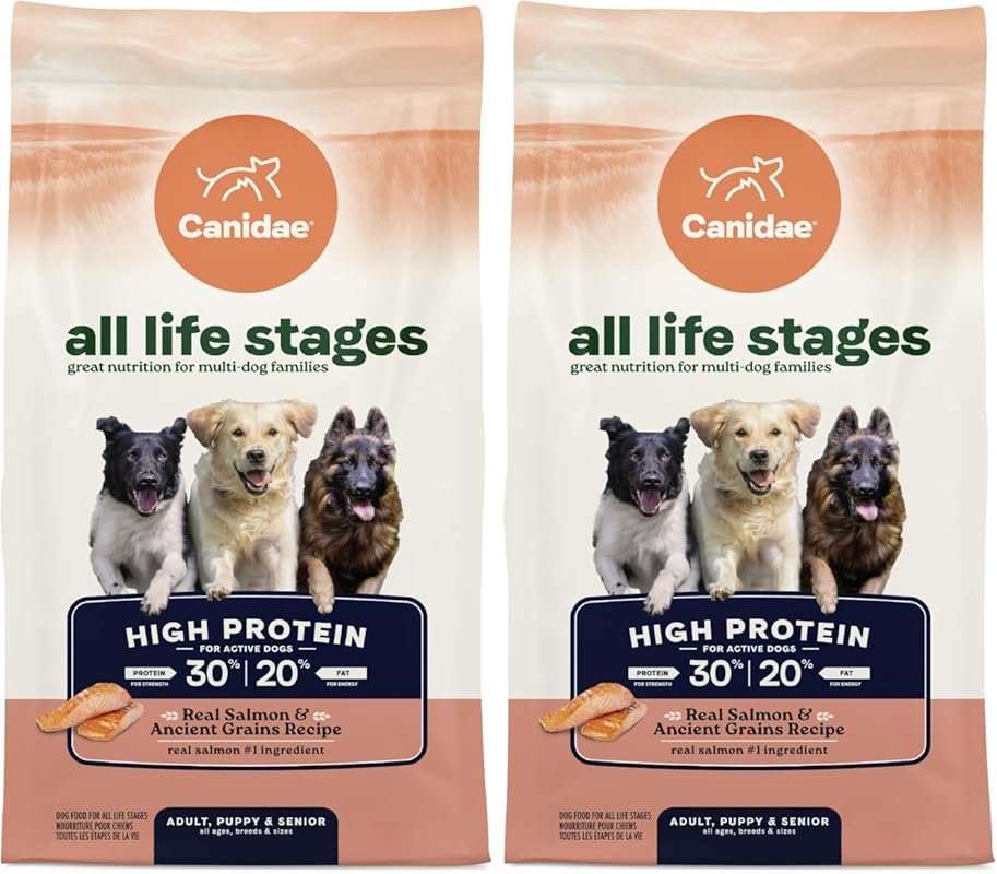 CANIDAE All Life Stages High Protein Dry Dog Food, Salmon & Ancient Gr