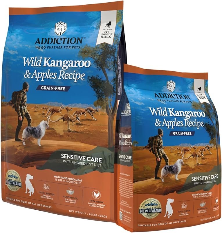 Addiction Wild Kangaroo Dog Food - Limited Ingredient, Novel Protein f