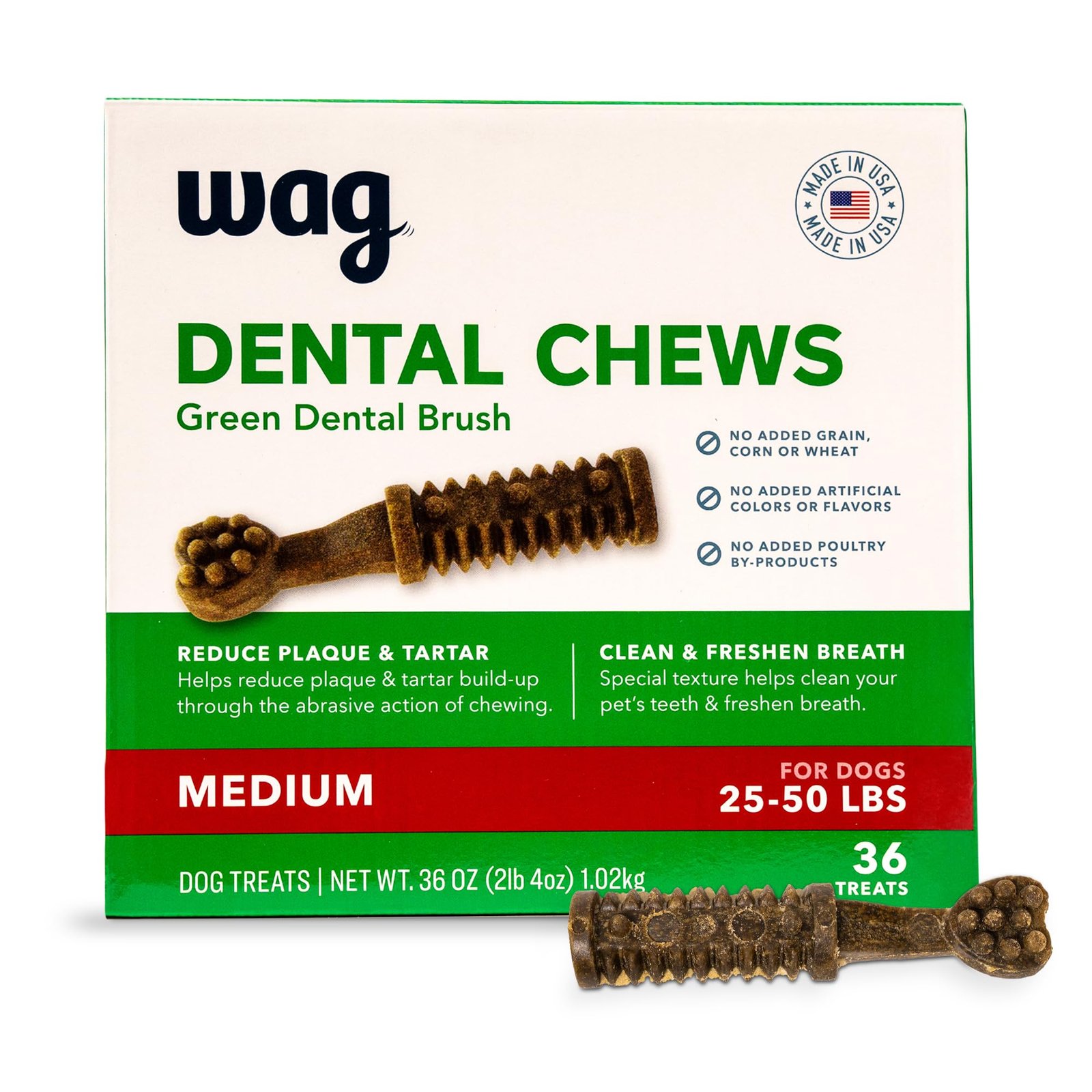 Wag Dental Dog Treats Review: Clean Teeth & Freshen Breath for Medium Dogs