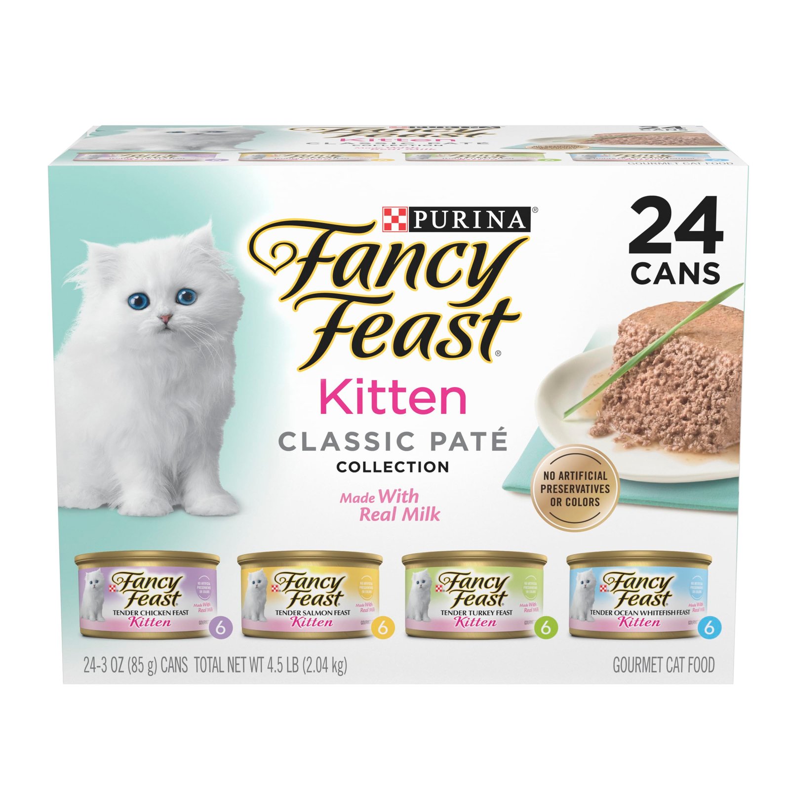 Purina Fancy Feast Kitten Food Review: Tender Variety Pack with Ocean Whitefish