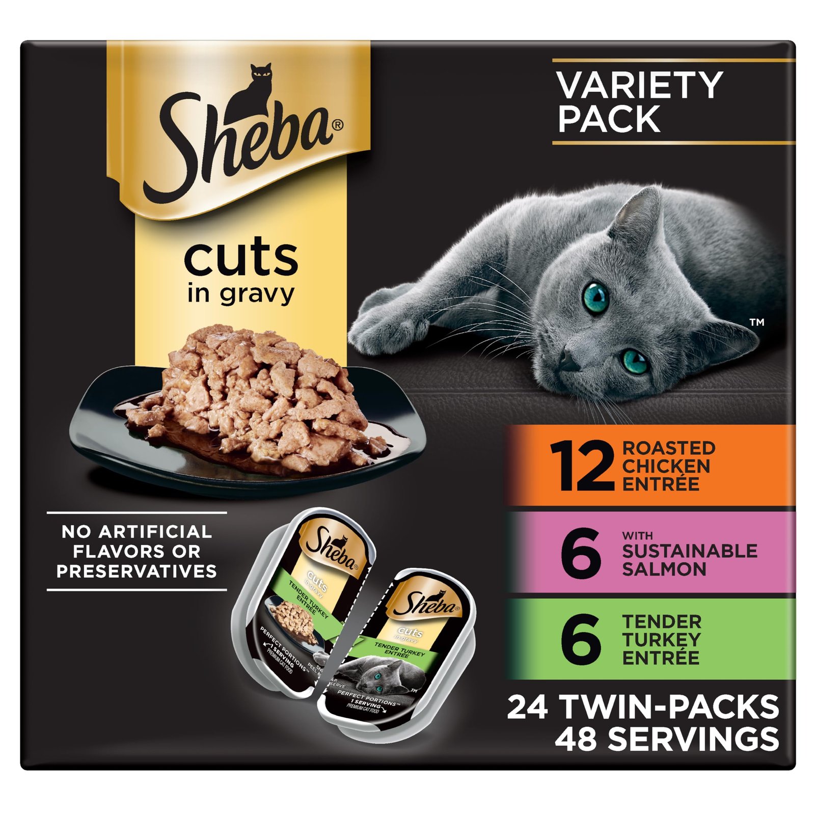 Sheba Perfect Portions Wet Cat Food Review: Tasty Roasted Chicken & Turkey in Gr