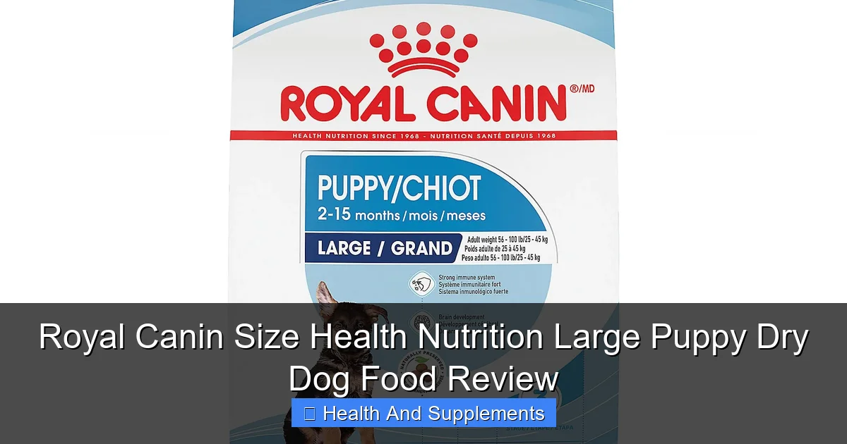Royal Canin Size Health Nutrition Large Puppy Dry Dog Food Review