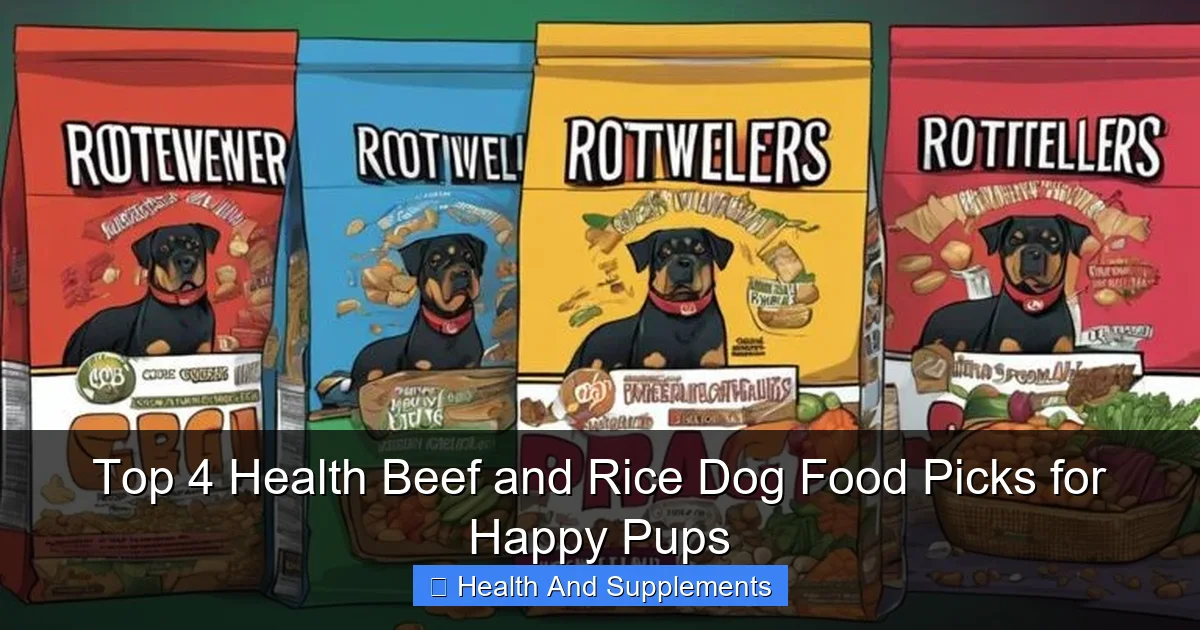 Top 4 Health Beef and Rice Dog Food Picks for Happy Pups
