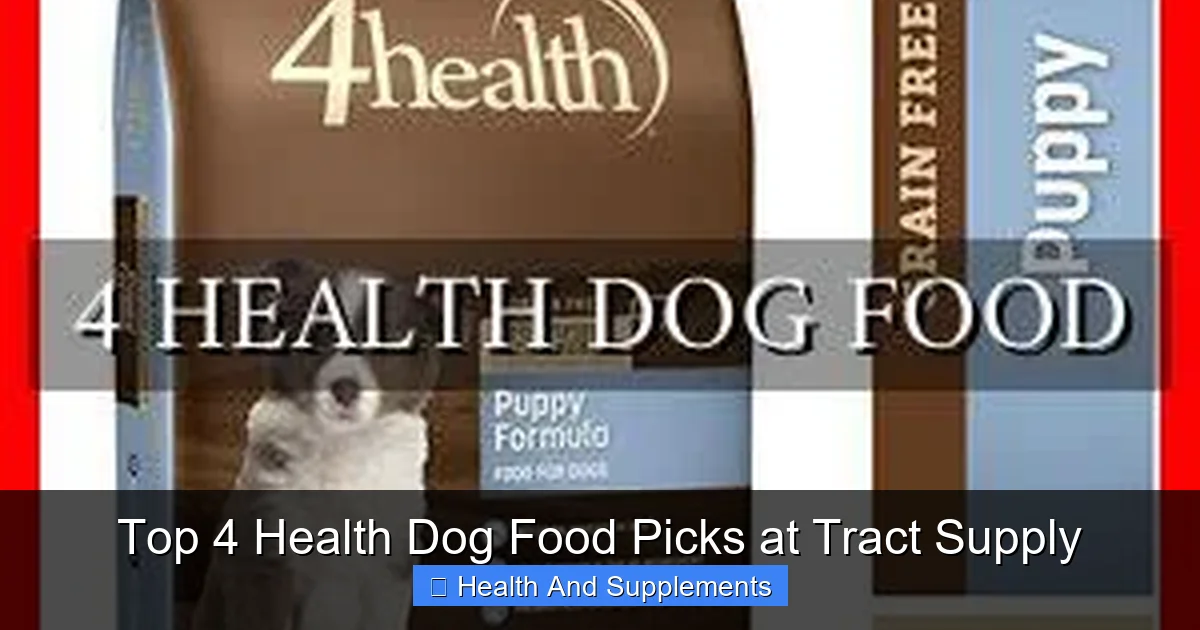 Top 4 Health Dog Food Picks at Tract Supply
