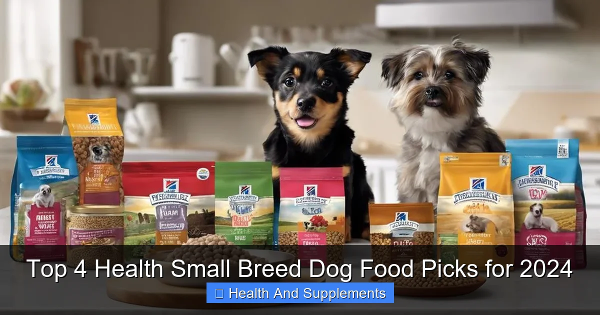 Top 4 Health Small Breed Dog Food Picks for 2024