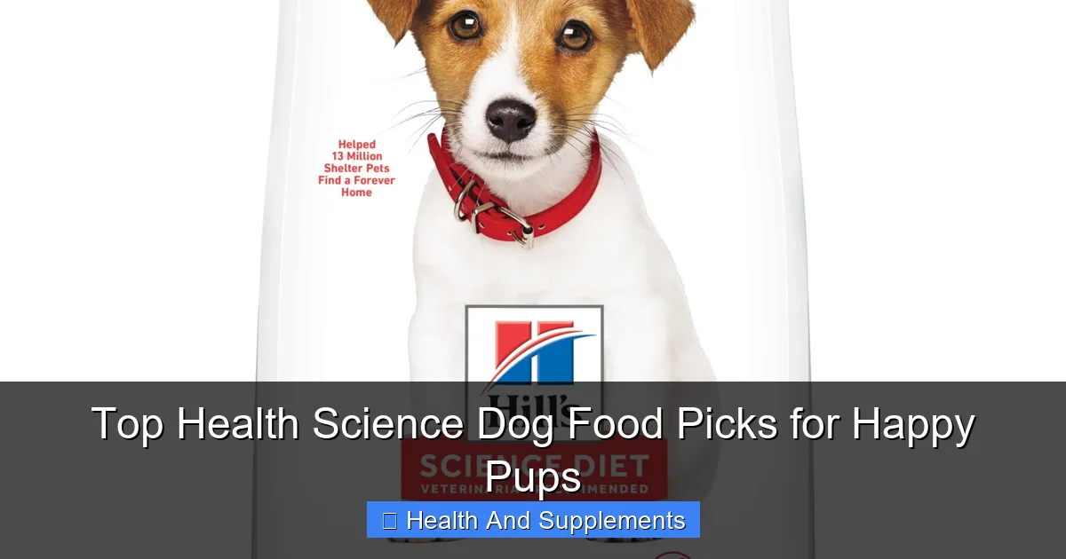 Top Health Science Dog Food Picks for Happy Pups