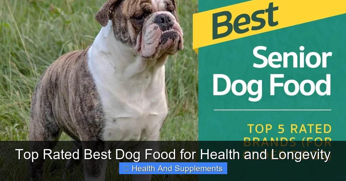 Top Rated Best Dog Food for Health and Longevity