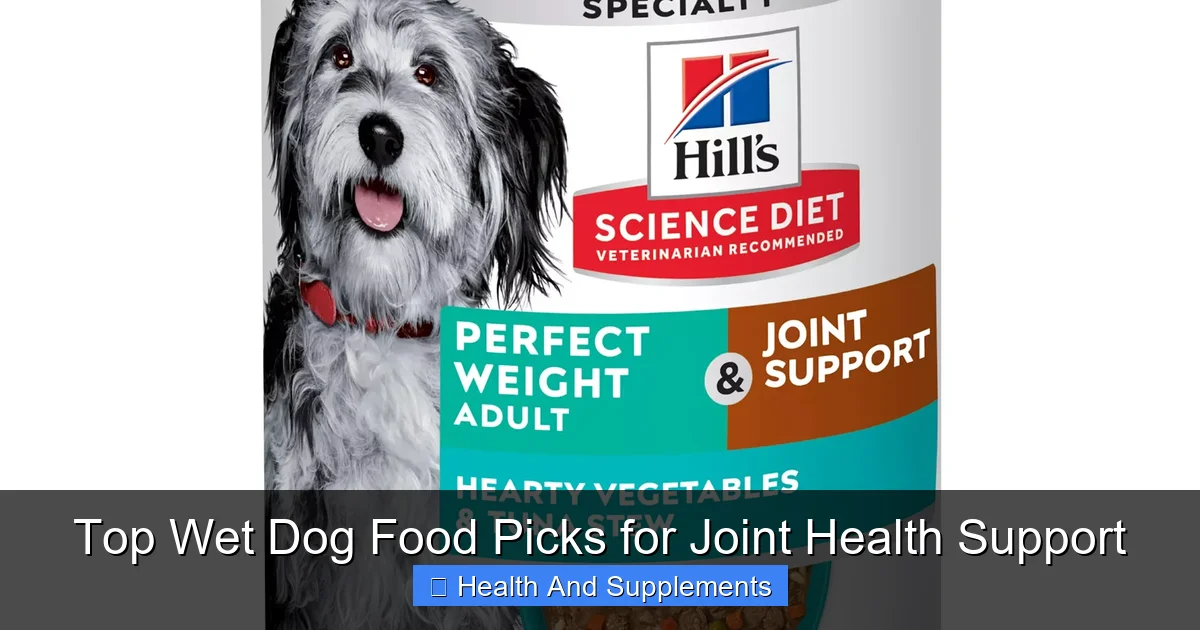 Top Wet Dog Food Picks for Joint Health Support