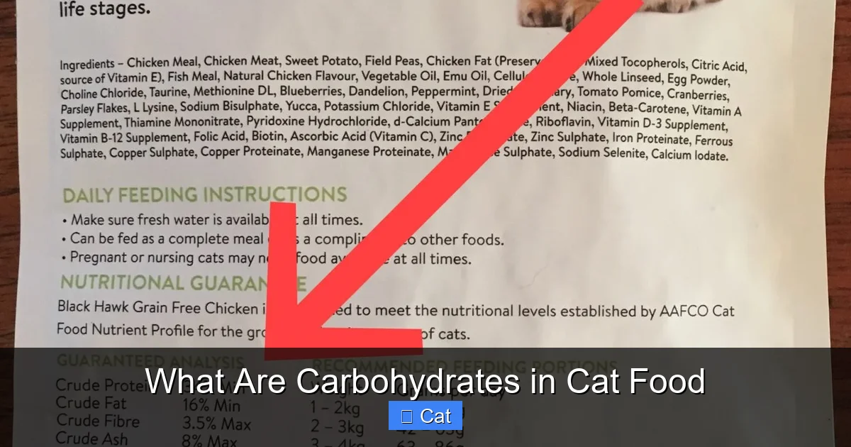 What Are Carbohydrates in Cat Food