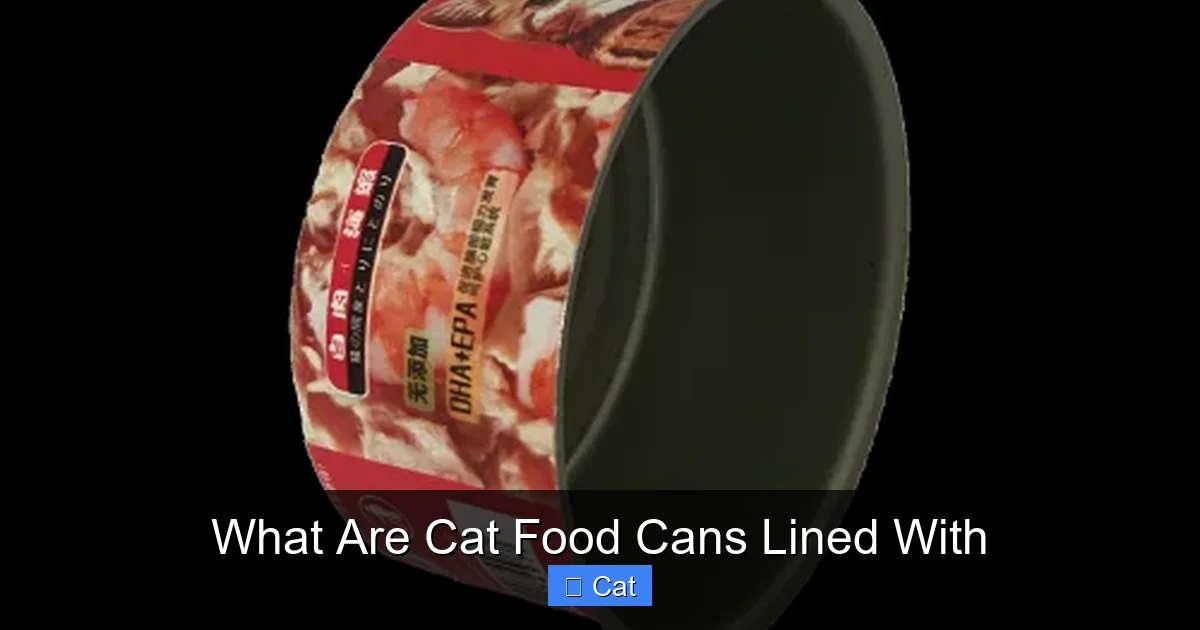 What Are Cat Food Cans Lined With
