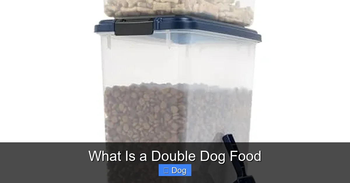 What Is a Double Dog Food