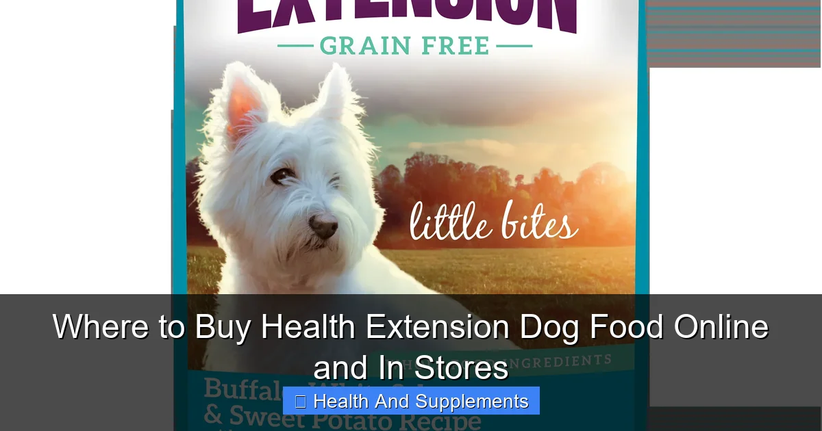 Where to Buy Health Extension Dog Food Online and In Stores